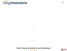 Tablet Screenshot of kinginsurance.com